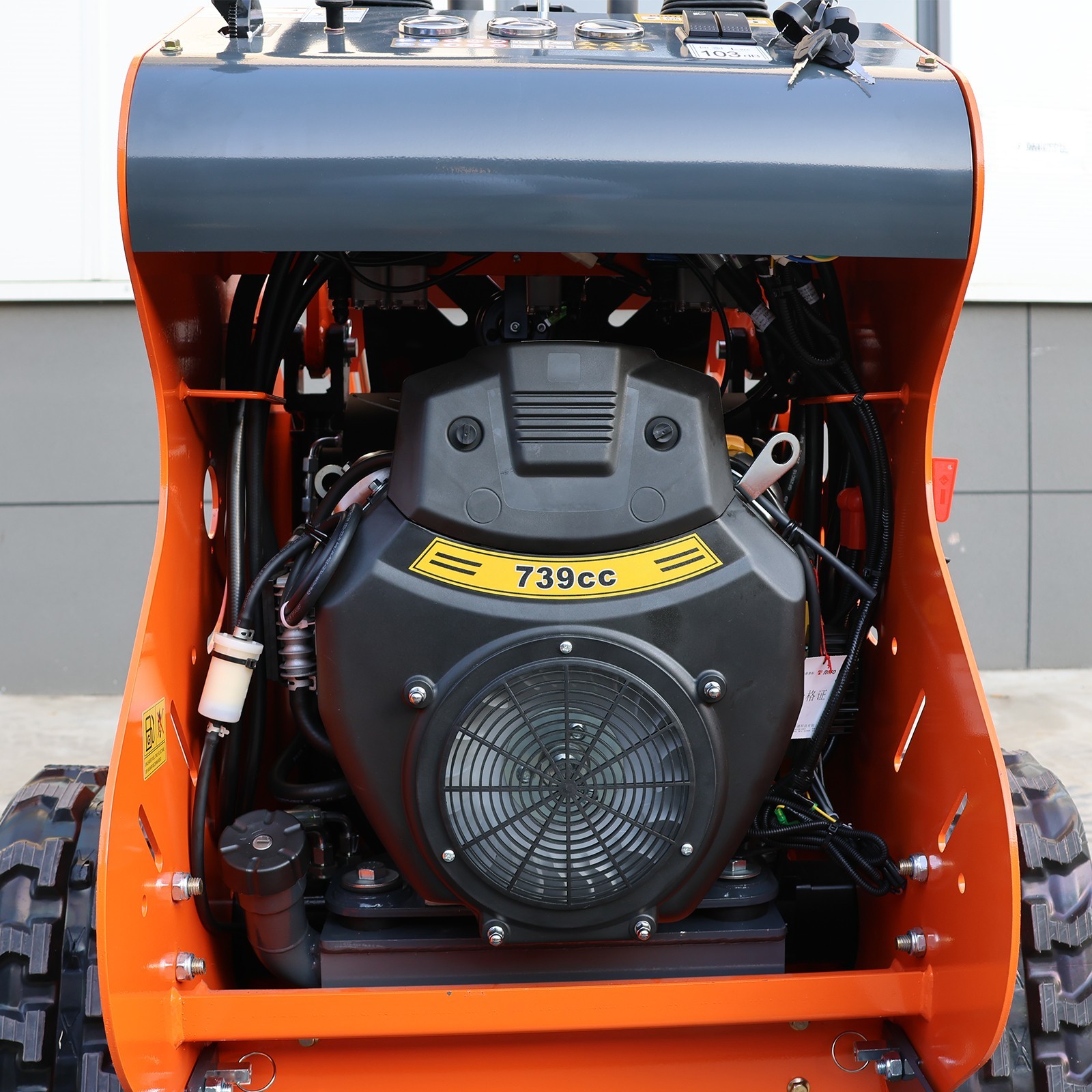 Upgraded Mini Skid Steer Twin cylinder Tracked Loader 23HP Free Ship