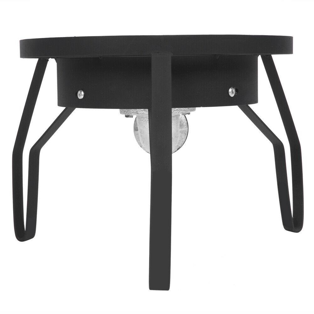 Round Portable Propane 200,000 BTU Outdoor/Indoor Burner Camp Stove BBQ Black