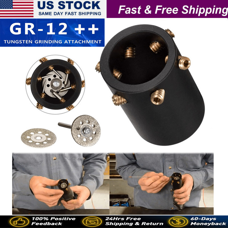 GR-12 TIG Welding Tungsten Electrode Multi-Angle Offsets Sharpener Grinder Head