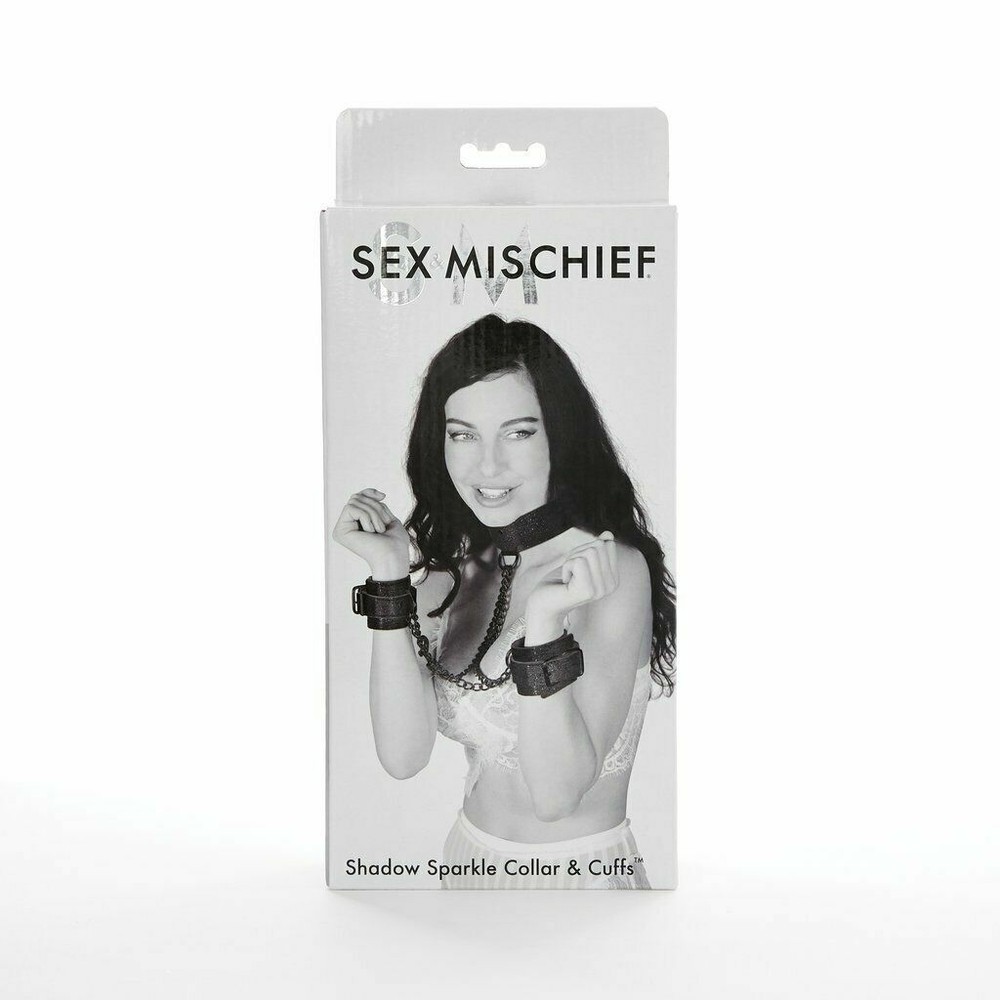 Sex & Mischief Shadow Sparkle Collar & Cuff Set