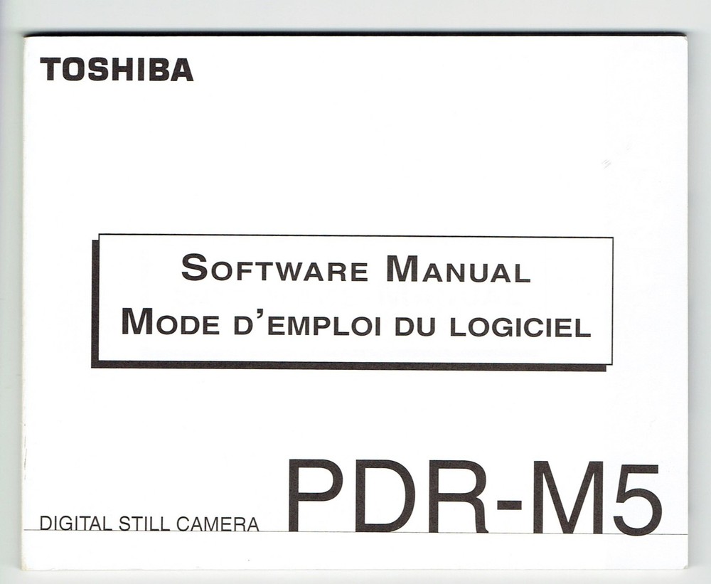 Toshiba PDR-M5 CD and Manuals
