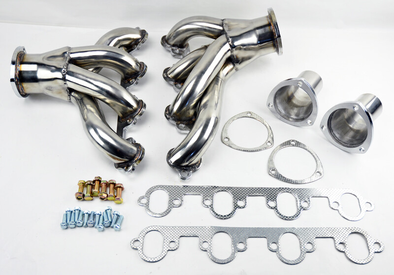 Stainless Shorty Hugger Exhaust Headers for Ford Big Block 429 460 7.0L 7.5L
