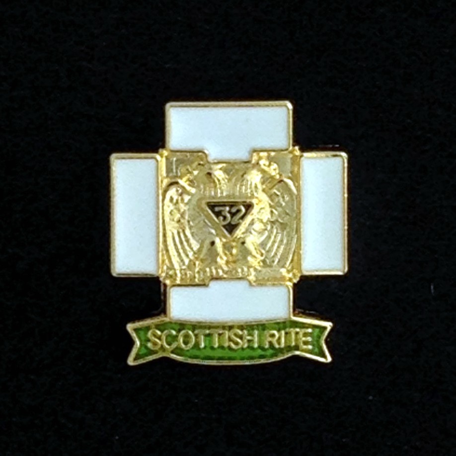 Masonic Scottish Rite 32nd Degree Lapel Pin (SR-1)