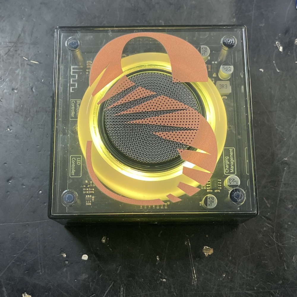 Solekick clear bluetooth speaker