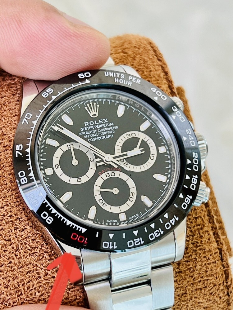 🔻LE MANS BEZEL Black-Red 100 For All Rolex Daytonas (Check Your Correct Size)