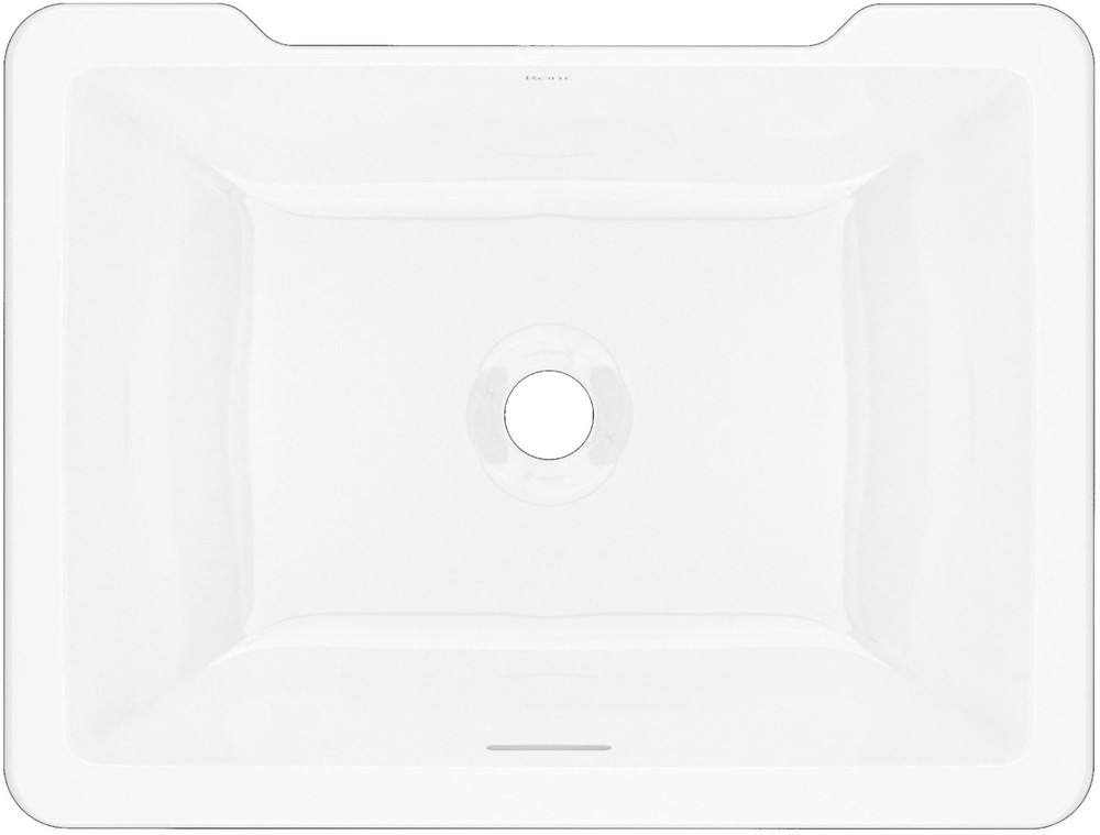 Rohl ERUB2015RT Eirene 20-3/8" Rectangular Limestone Undermount Bathroom Sink