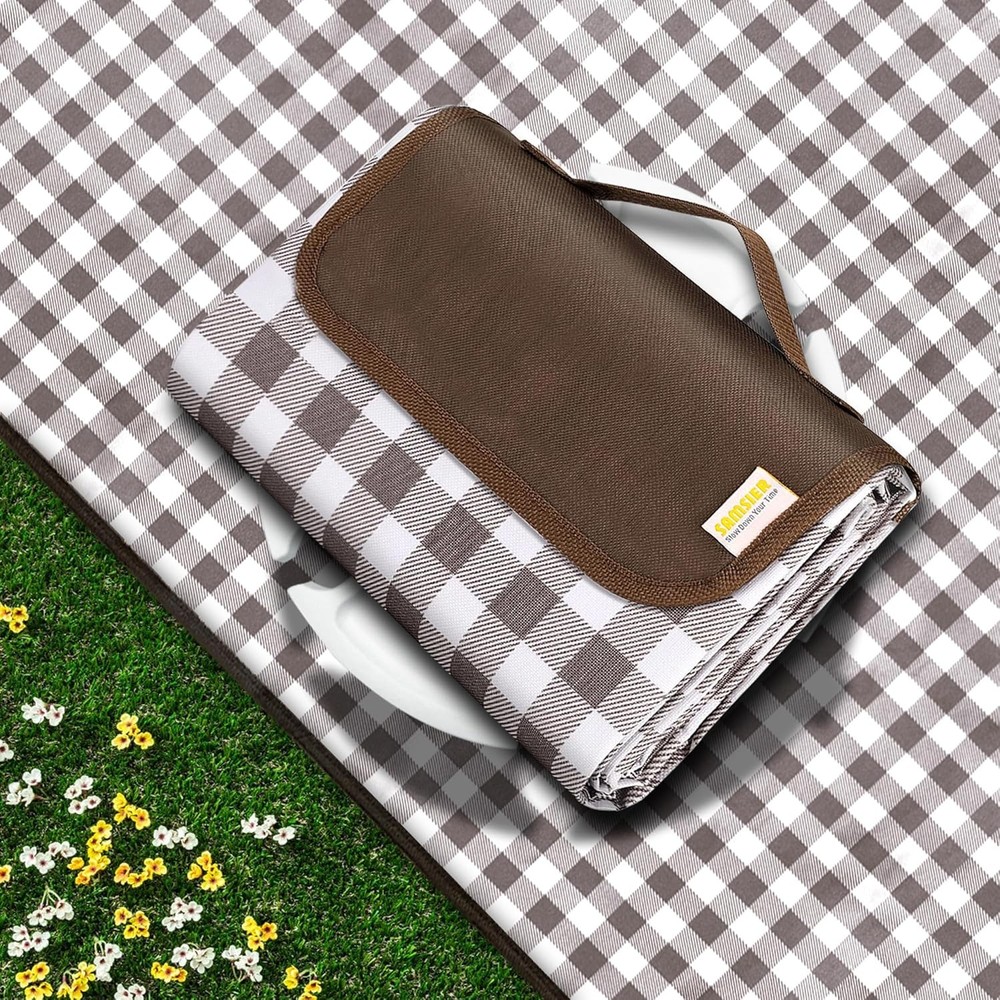 Outdoor Picnic Blankets 5' x 6'8" (Rectangular), Brown