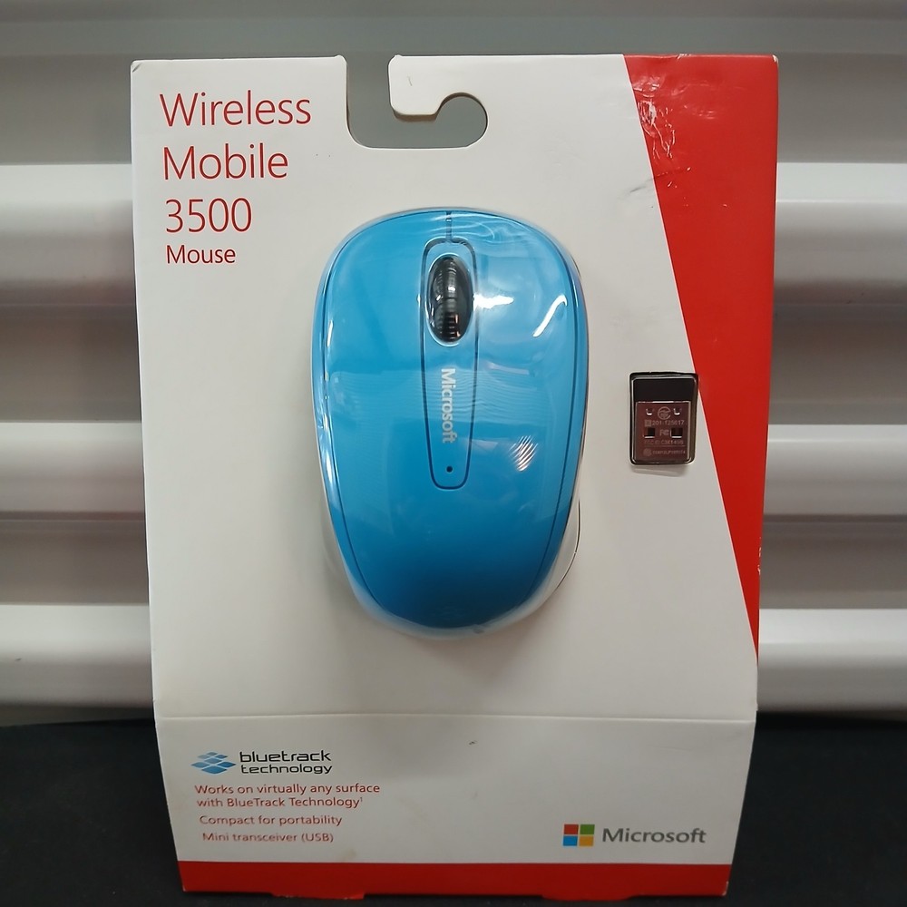 Microsoft Wireless Mobile Mouse 3500 Cyan Blue