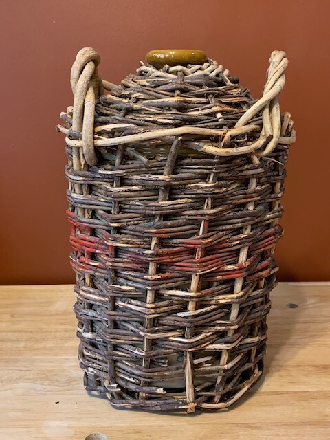 Vintage Wicker Demijohn