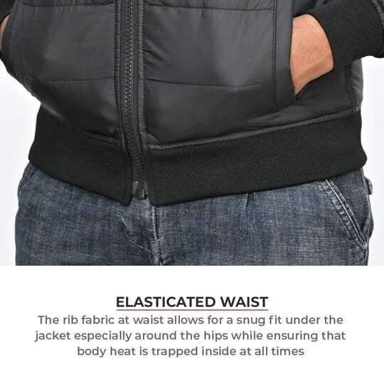 FROST - MOTORCYCLE WARM JACKET BLACK