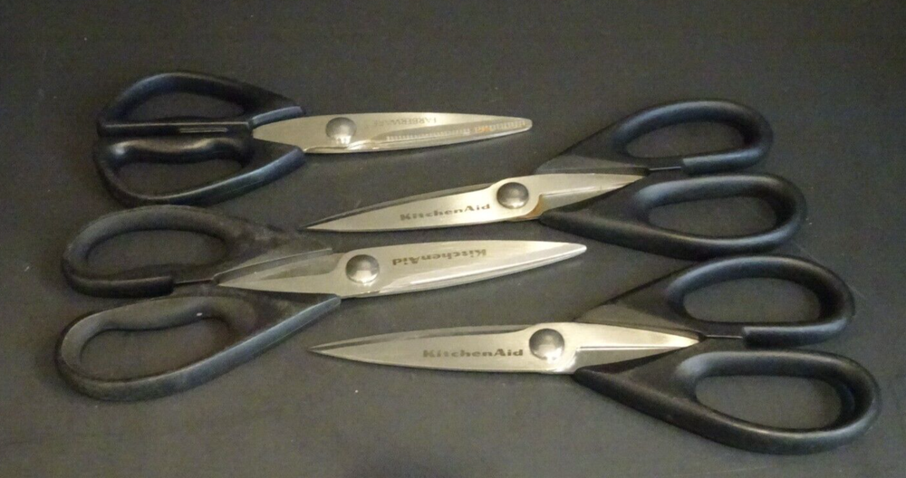 KitchenAid Farberware All Purpose Kitchen Shears Scissors 4 Pairs 8.75"