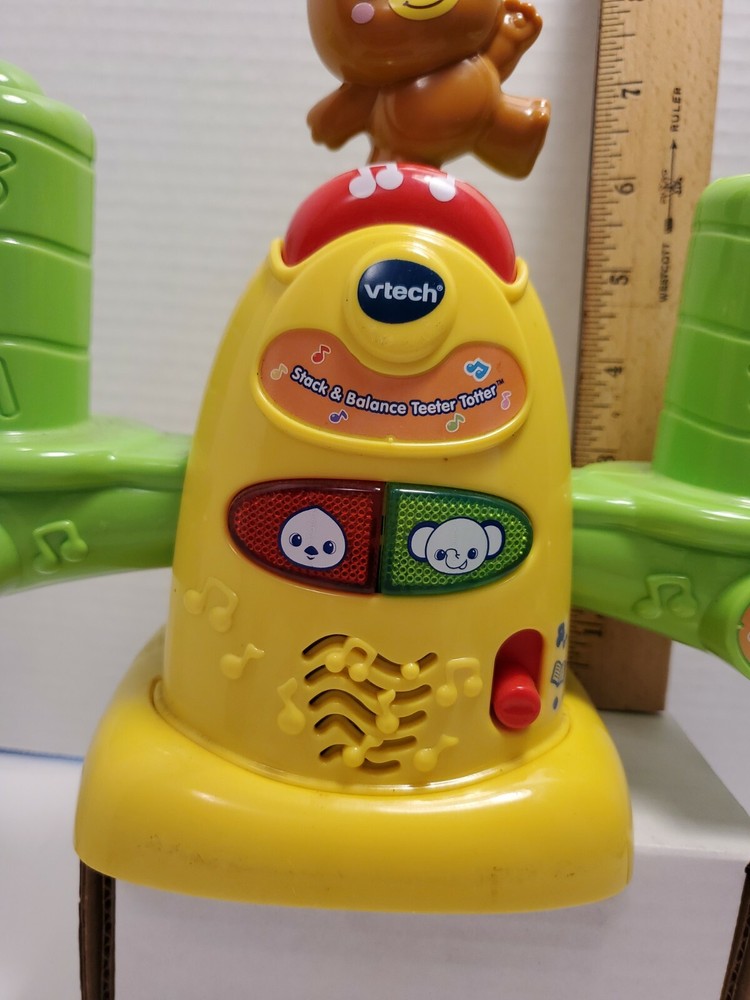 Vtech Stack & Balance Teeter Totter Used Works No Rings - Z