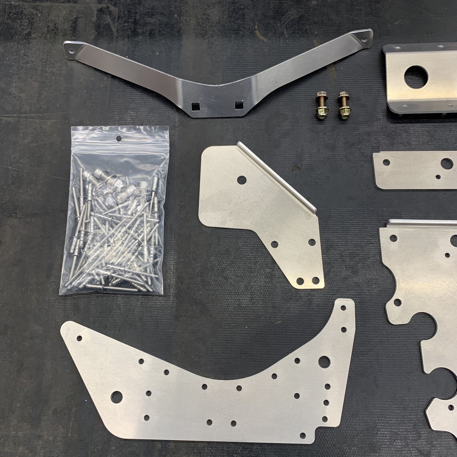 Jay Favel SkiDoo Rev Nun Bulkhead Brace Kit Ski-Doo Braces 7 Pieces SS Hardware