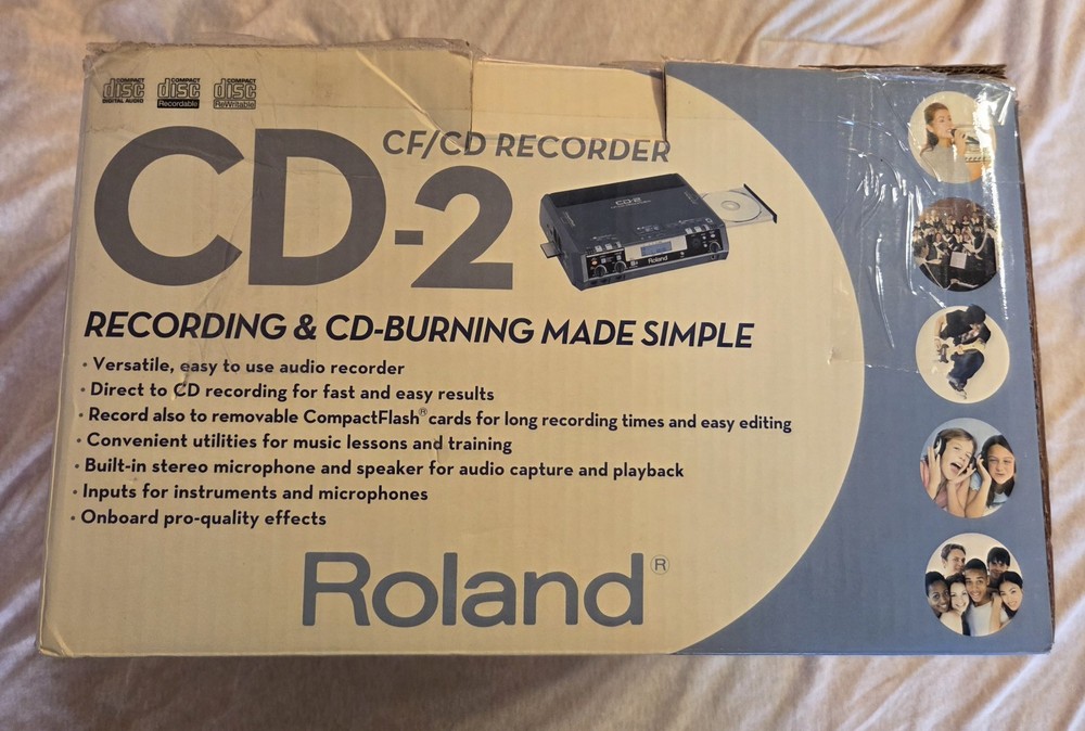 Roland CD-2 CF/CD Digital Audio Recorder & CD Burner *Never Used*
