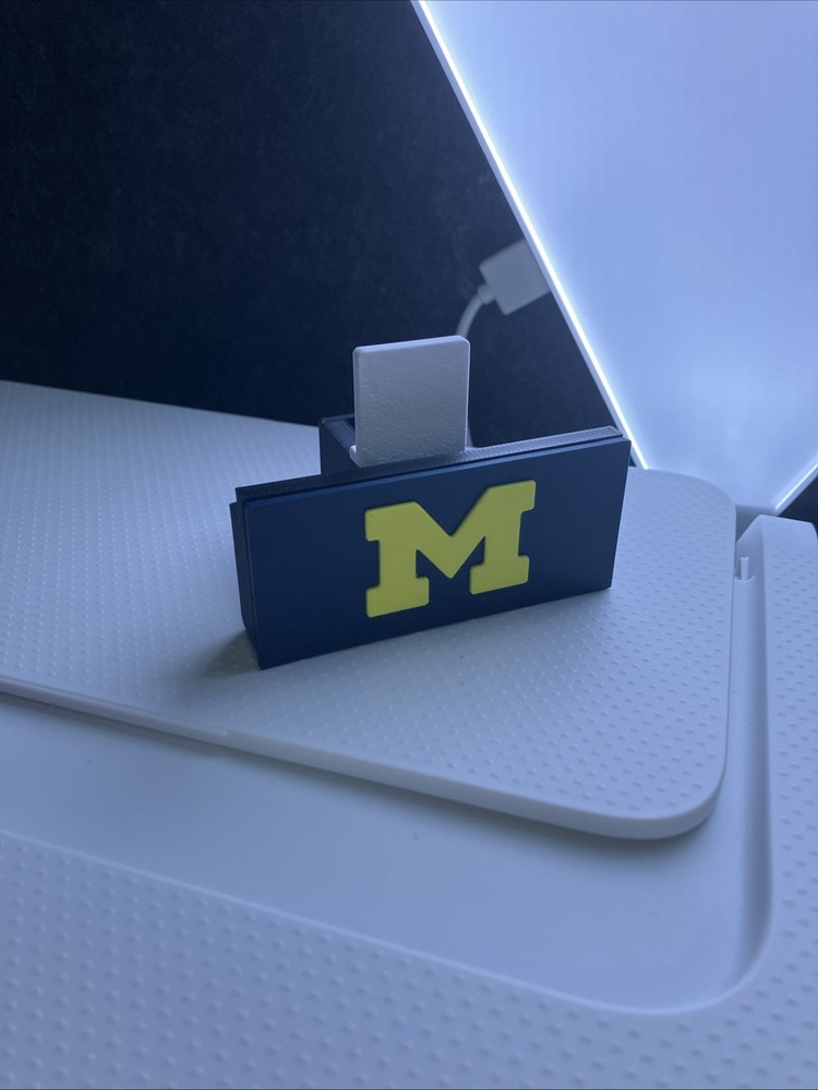 ￼ Michigan Wolverines custom card stand!! Fully Adjustable!! ￼