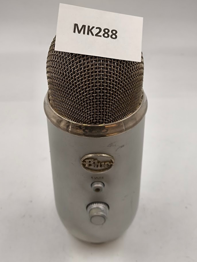 Blue Yeti Microphone Used Working Silver