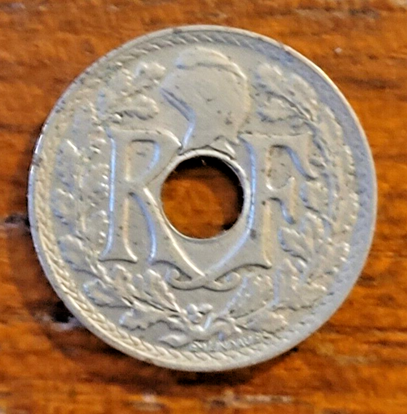 1917 - France - Five Centimes coin