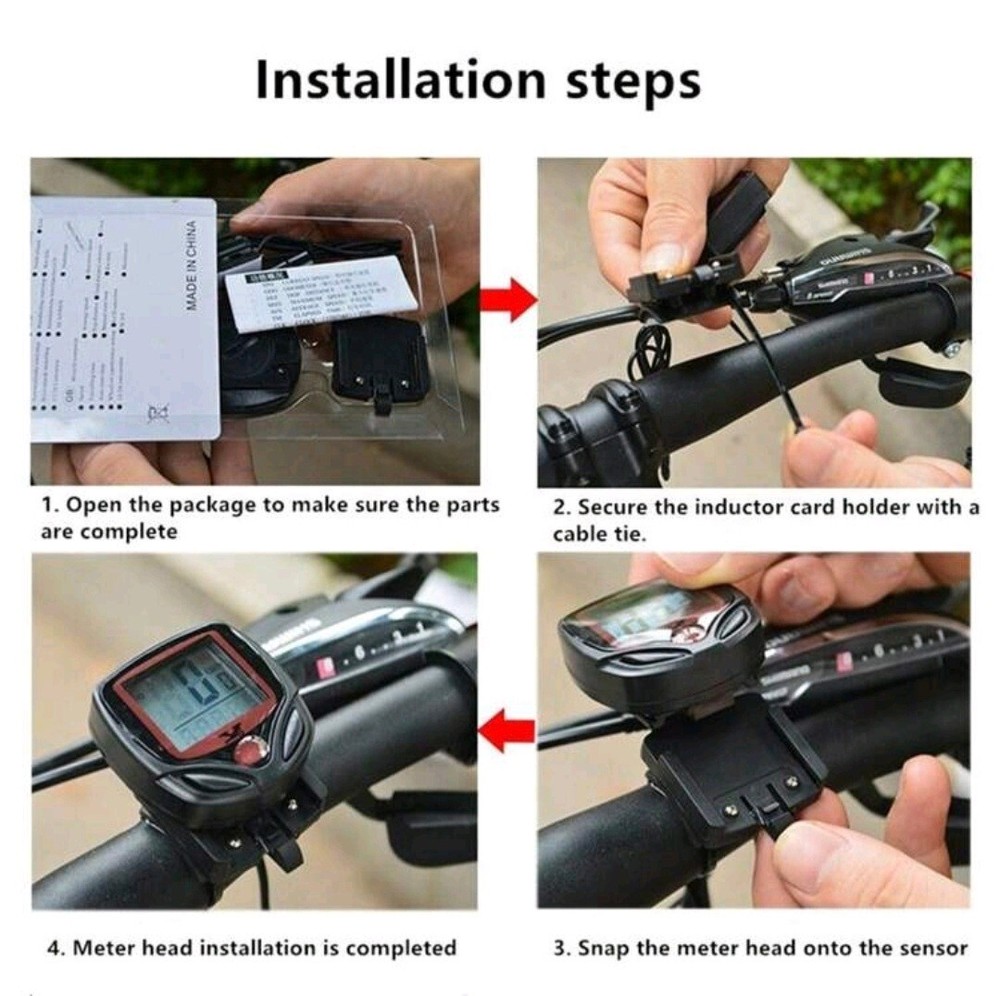 Odometer speedometer for bicycle bicycle waterproof KM account LCD display