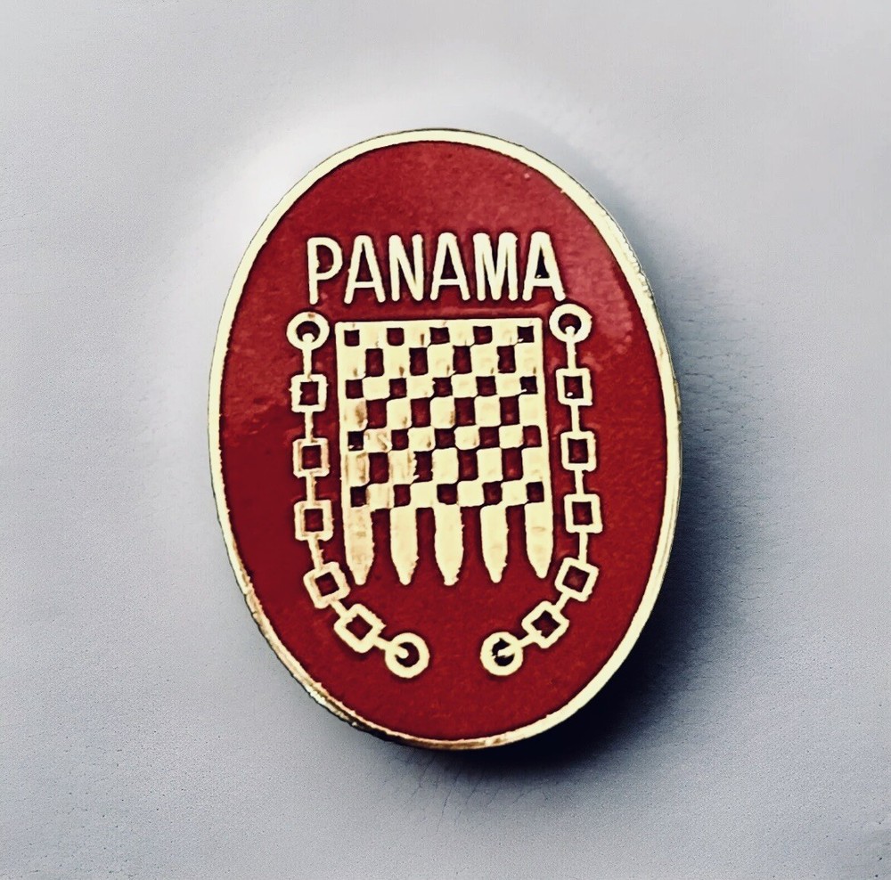 WW2 US ARMY PANAMA HELLGATE 1” PIN (P27-2)