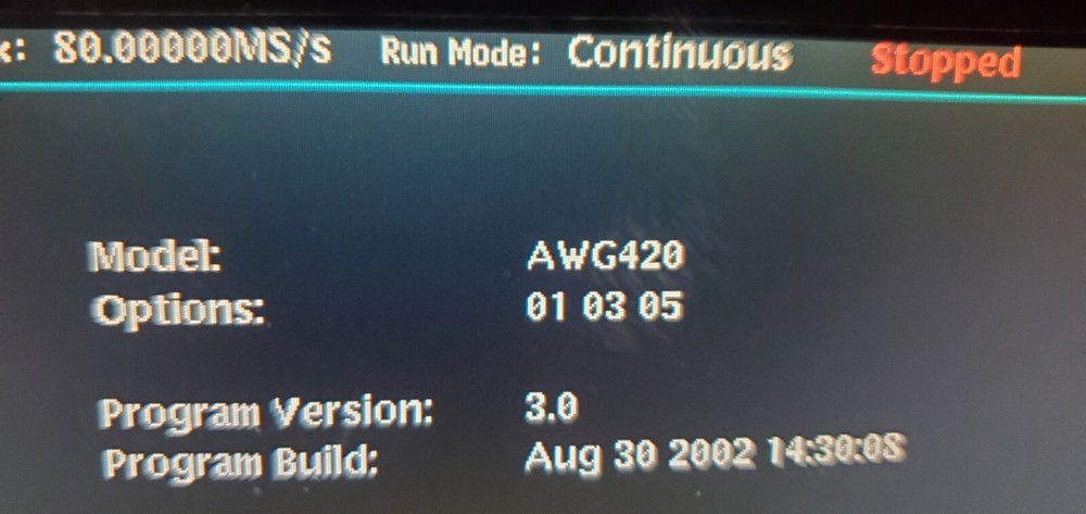 SONY TEKTRONIX AWG420 Arbitrary Waveform Generator
