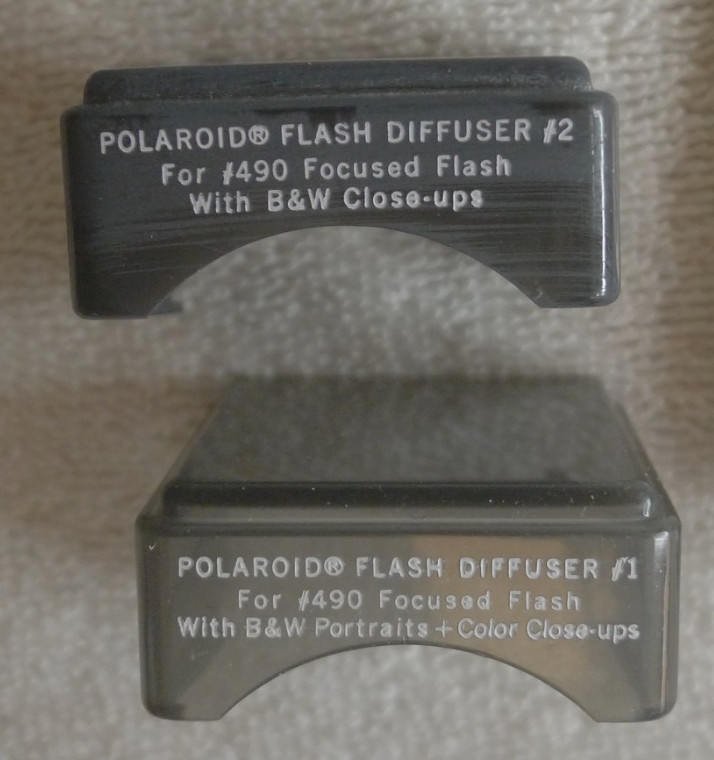 Polaroid Portrait & Close-Up Diffusers for 490 Focused Flash w/Box & Instruction