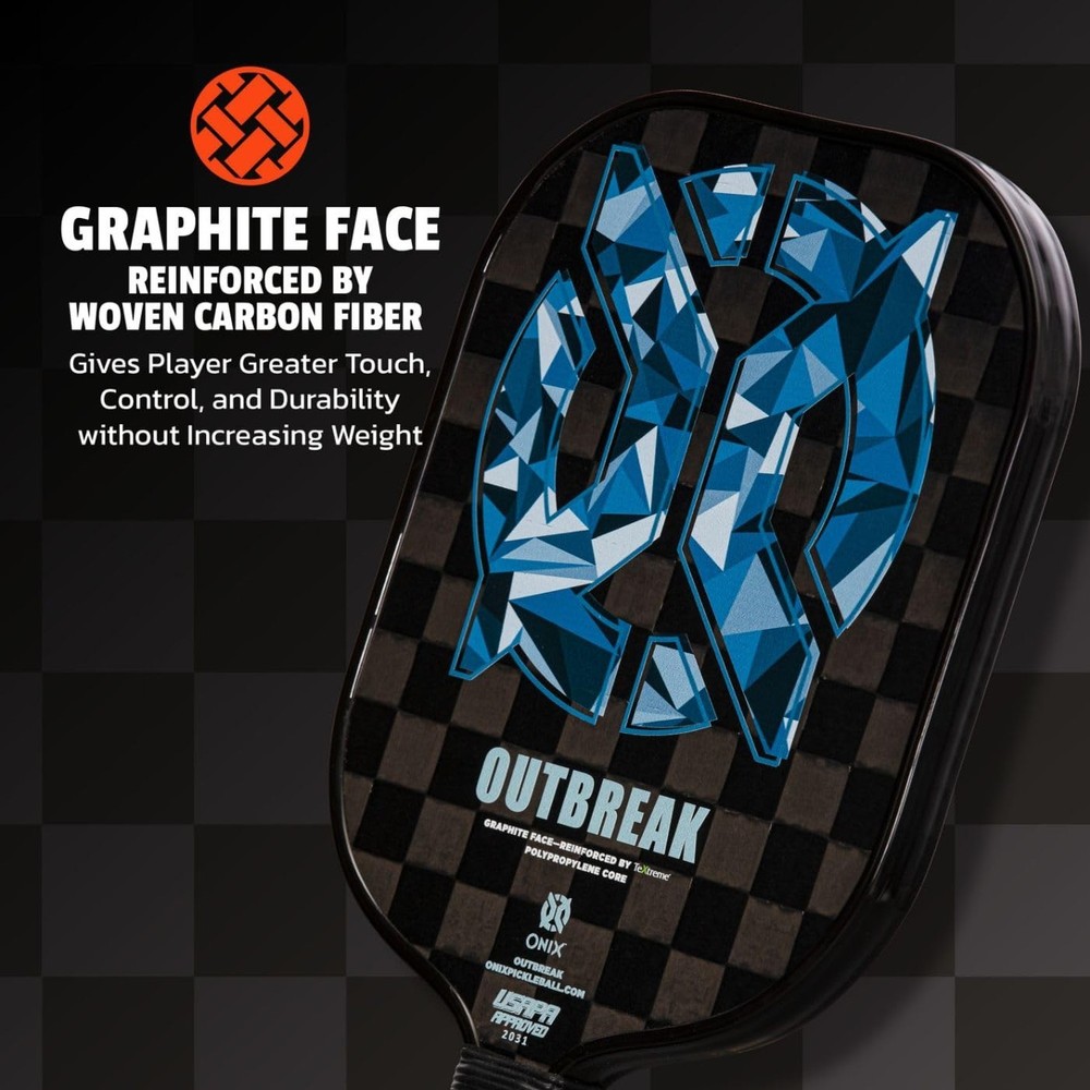 Onix Outbreak Pickleball Paddle Reinforced by TeXtreme® Technology for Impr