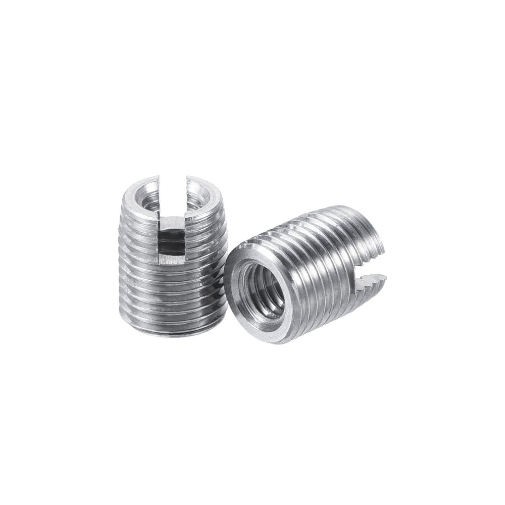 Self Tapping Threaded Inserts M3 M5x6mm Carbon Steel Repairing Nuts 40pcs