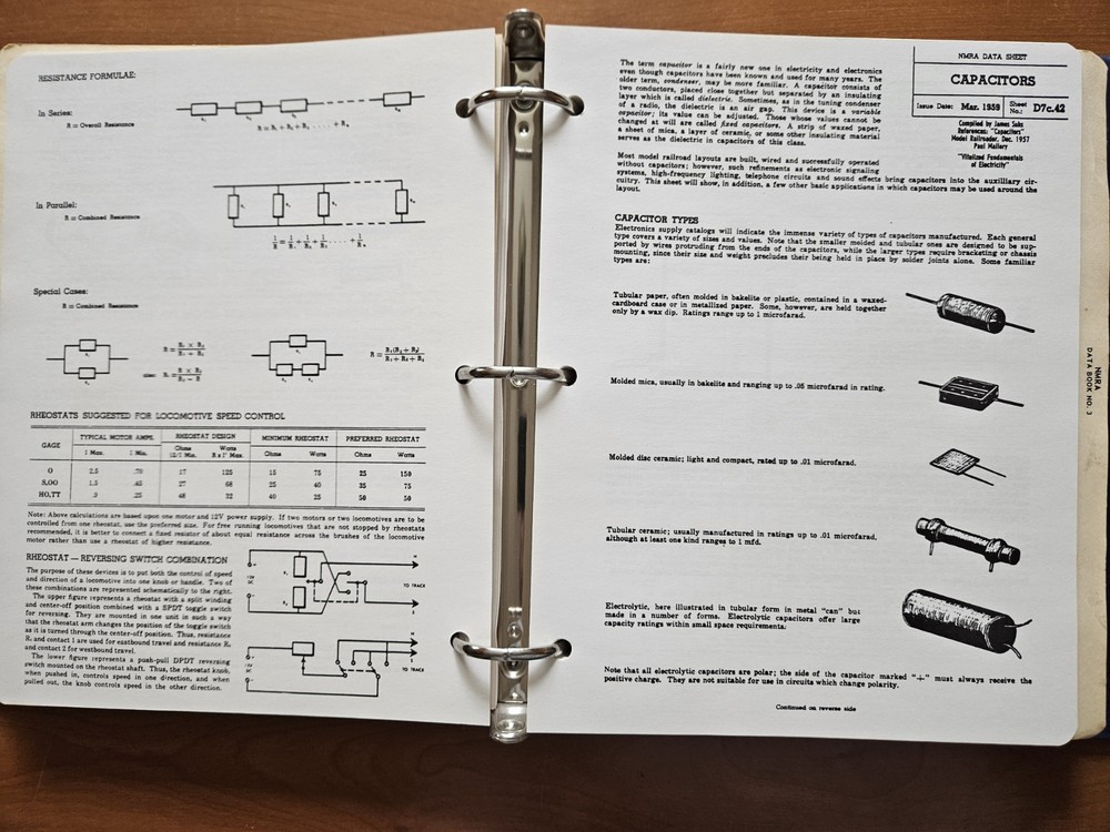 NMRA Data Book No. 1 General Information; No. 2 Scenery, Trackwork, Operation &