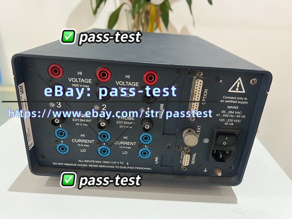 Fluke NORMA 4000 high-precision power analyzer#passtest