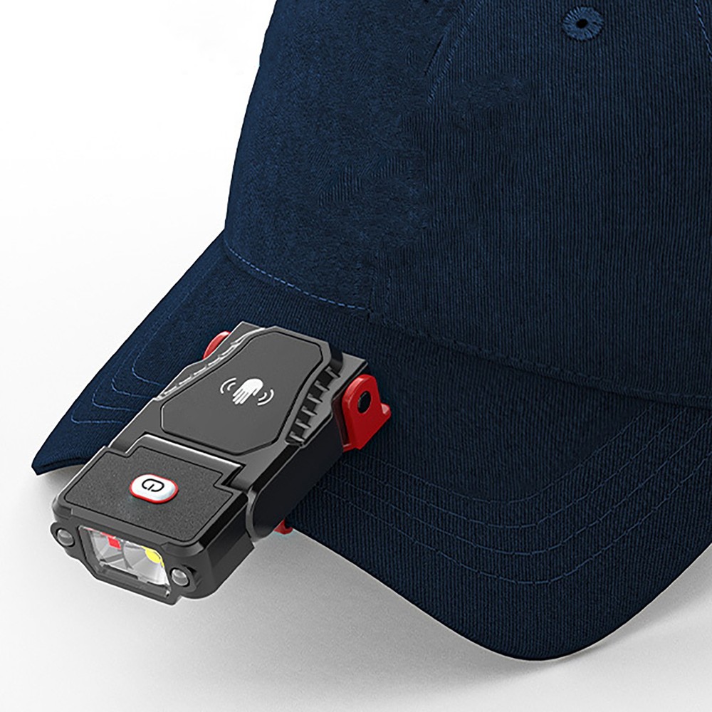 Waterproof Lightweight Type-C Rechargeable Induction LED-Headlamp With Clip