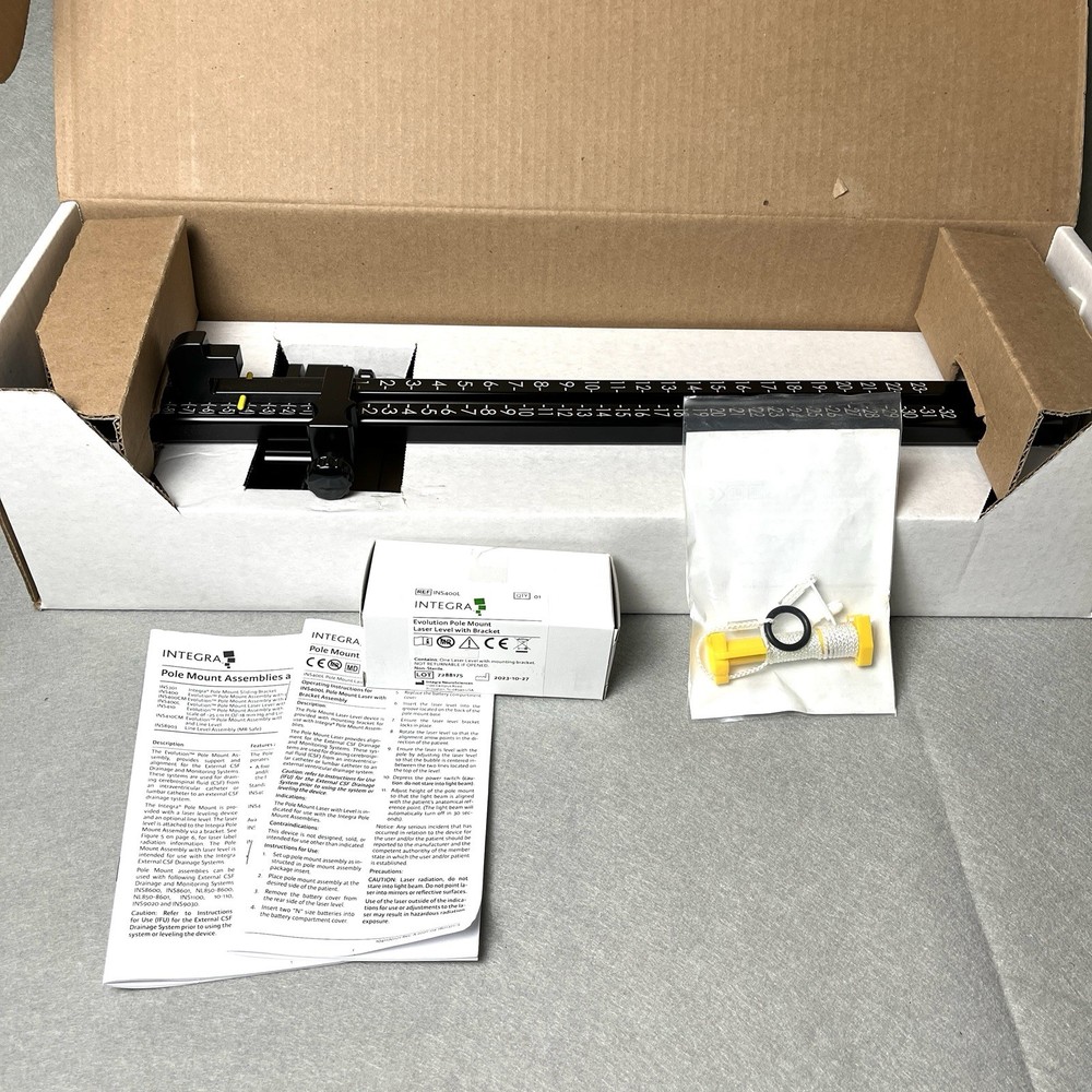 Integra Evolution Pole Mount Assembly w/ Laser Level INS400 for CSF Drainage Sys