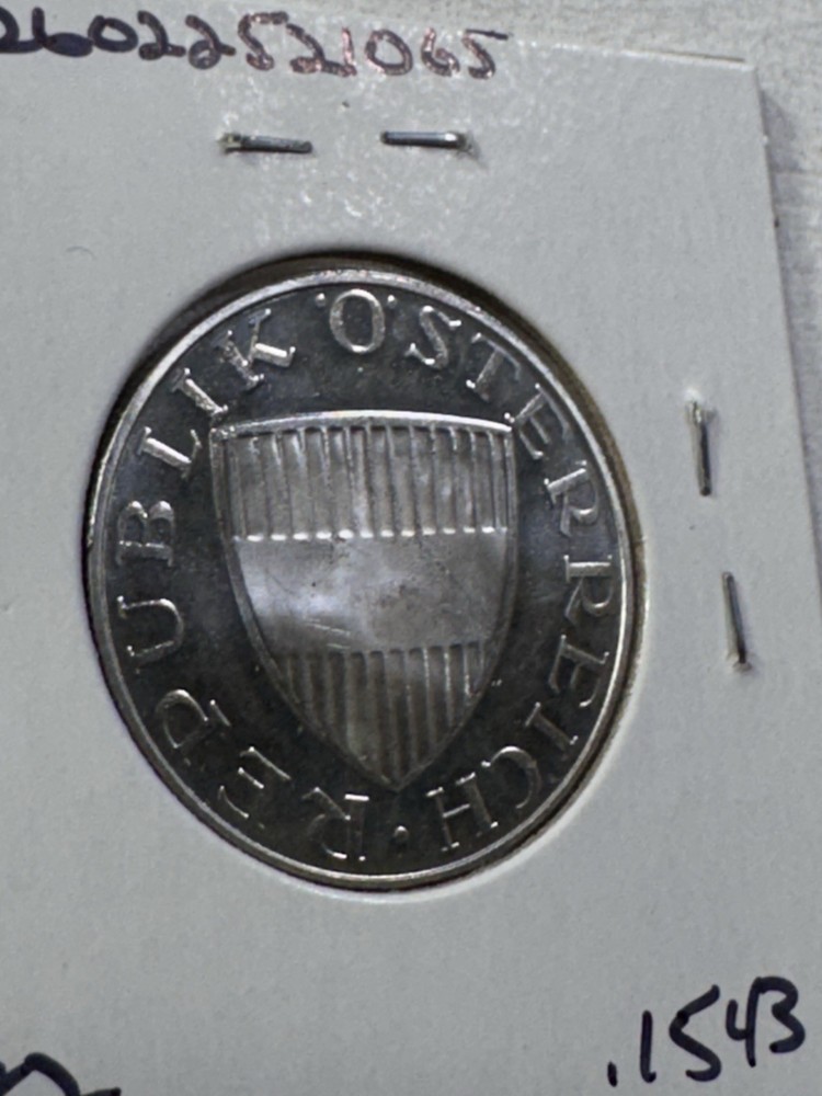 1965 Austria 10 Schilling Silver Proof Coin