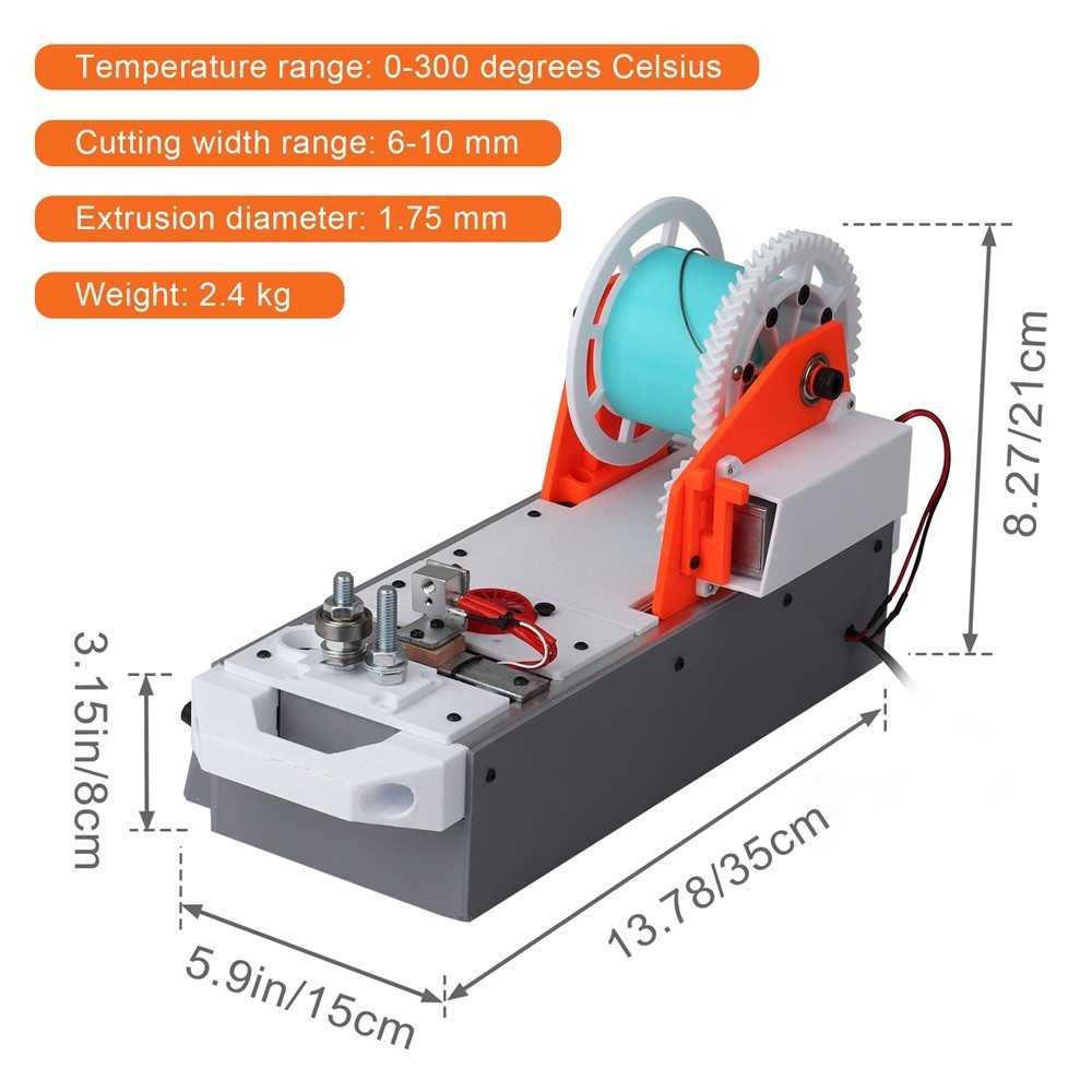 DIY Filament Maker Machine 3D Printer Filament | Desktop PET Recycler & Extruder