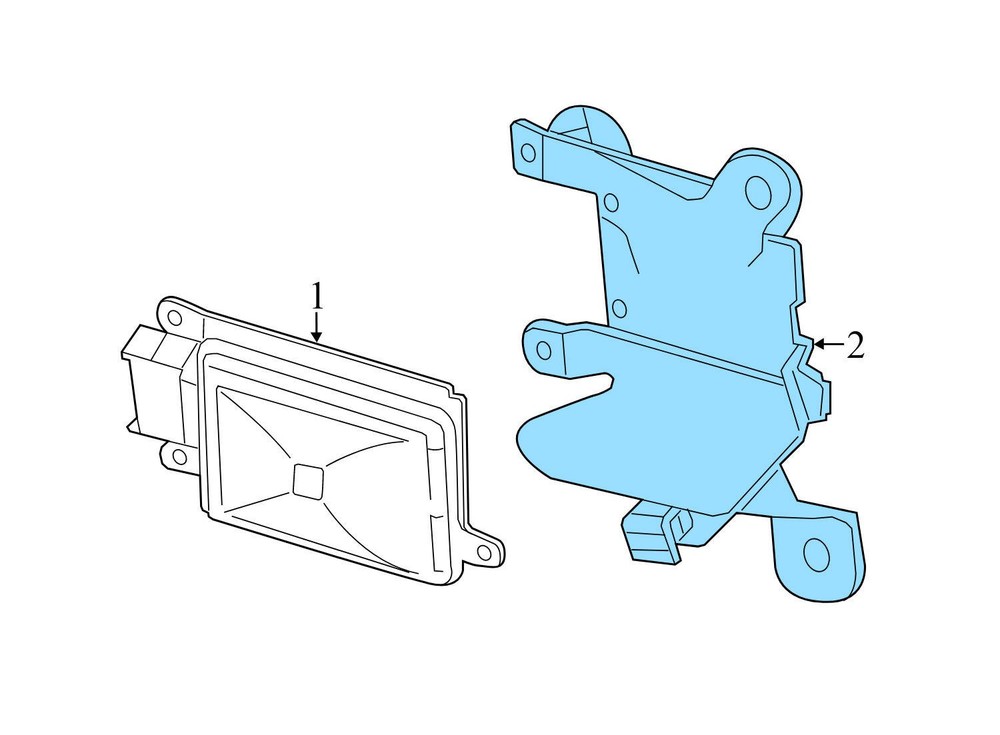 2010-2013 PORSCHE PANAMERA - LEFT LANE Change Assist Module Bracket