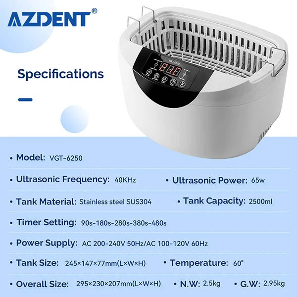 2.5 Liter Ultrasonic Cleaner