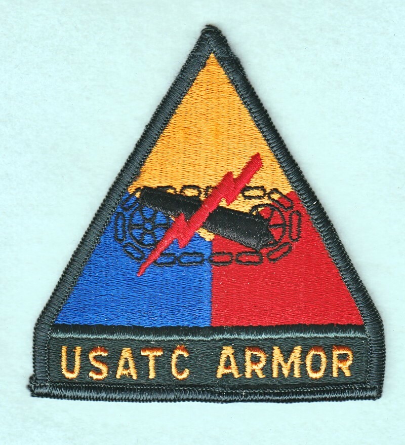 Army Patch: USATC Armor - merrowed edge