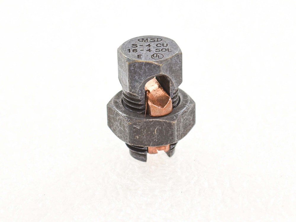 MacLean SI-2004 Split Bolt Connector S-4 Copper Alloy 8-4 Solid AWG *Pack of 2*