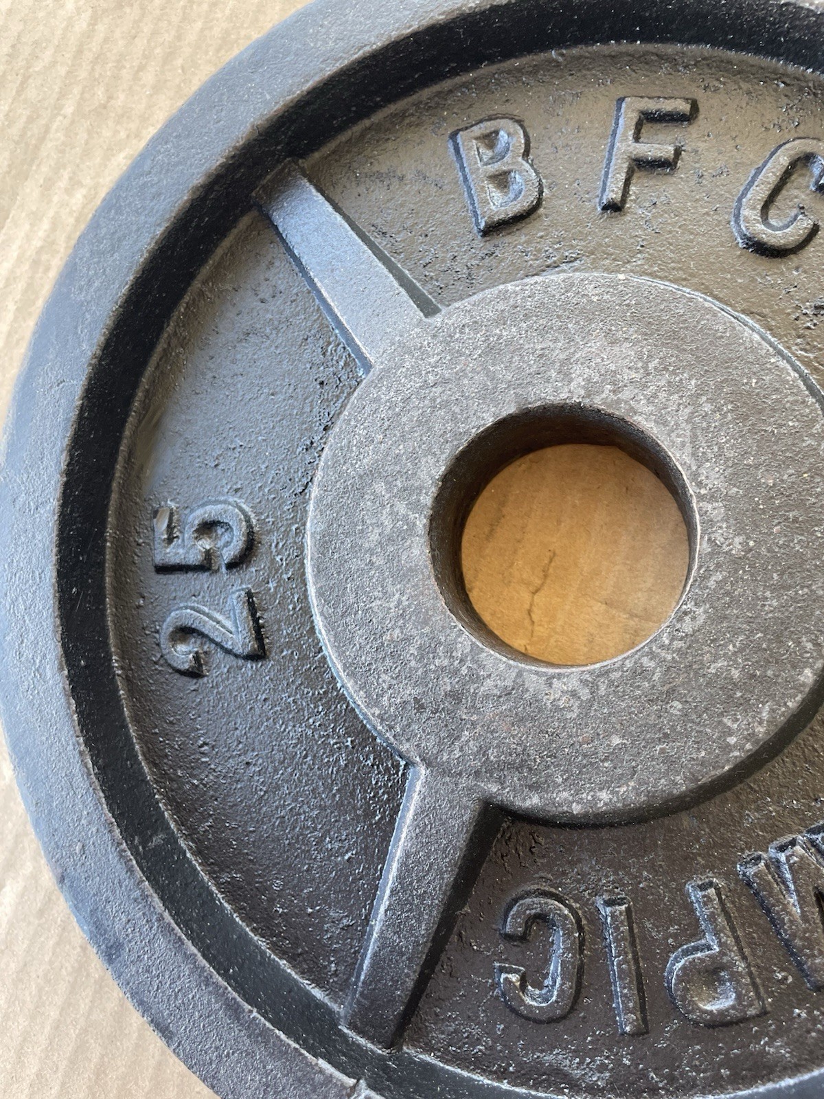 BFCO Vintage Olympic 2” 25 Lb Weight Plates 2x25Lb Total 50 Lbs