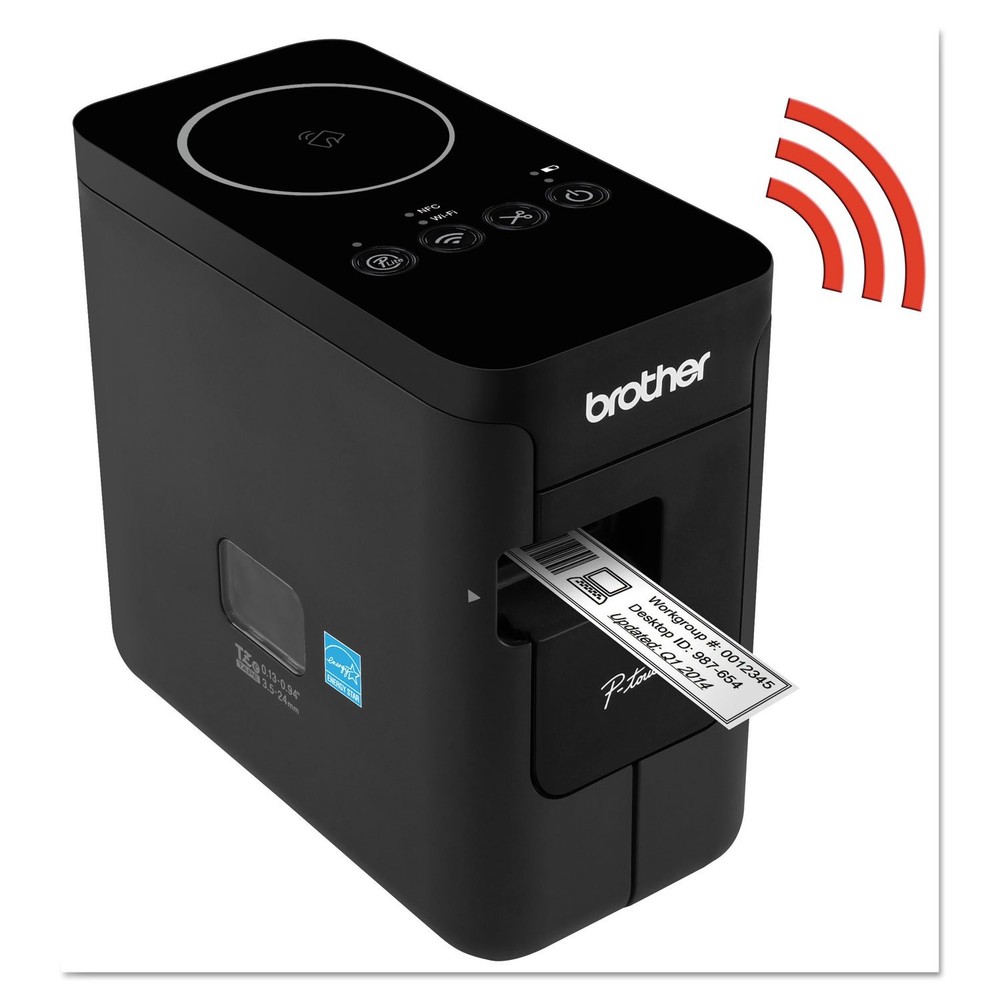 P-Touch, PTP750W, Wireless Label Maker, NFC Connectivity, USB Interface, Mobile