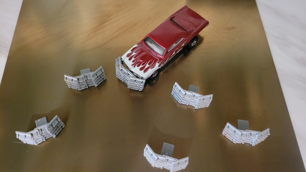 Gasland, MadMax, Front Corrugated Rams, for hotwheels 1/64 scale six items.