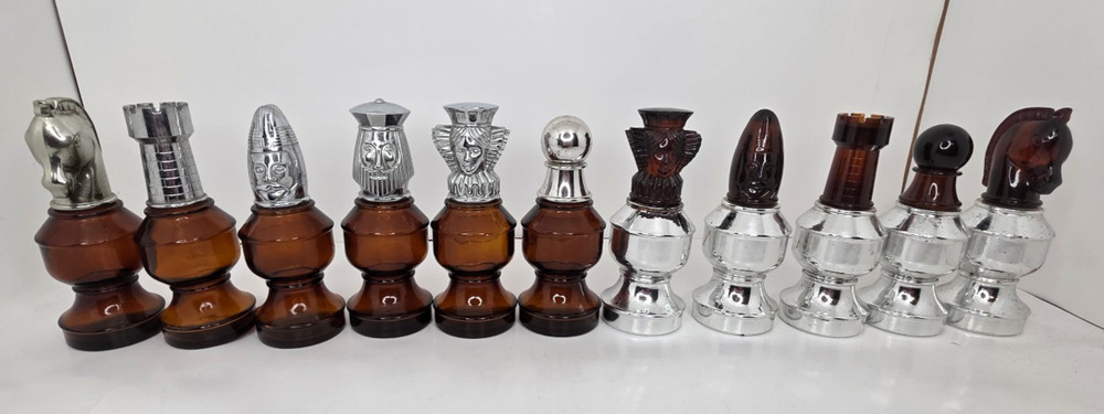 Avon Vintage 11 pc. Chess Partial Collection 3"x 5.5" Each