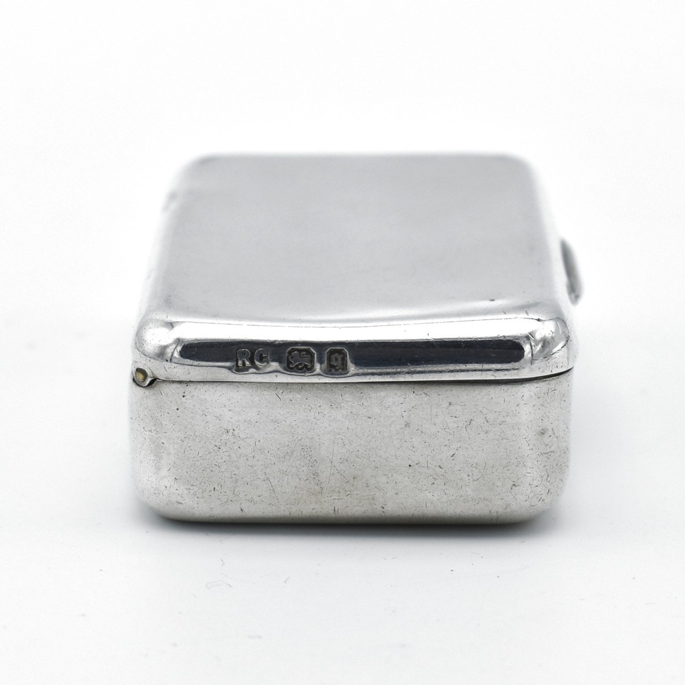 Antique Solid Silver Snuff Box Trinket Box 1931 William Comyns
