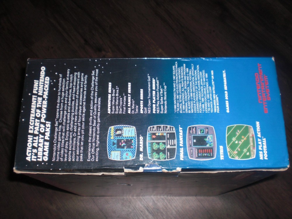 NES Nintendo Entertainment System Console Challenge Set CIB Box System w Foam