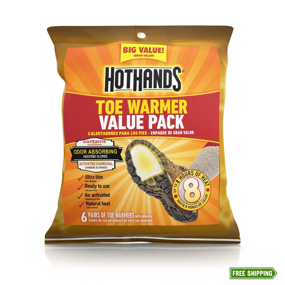 HotHands Toe Warmers - Long Lasting Safe Natural