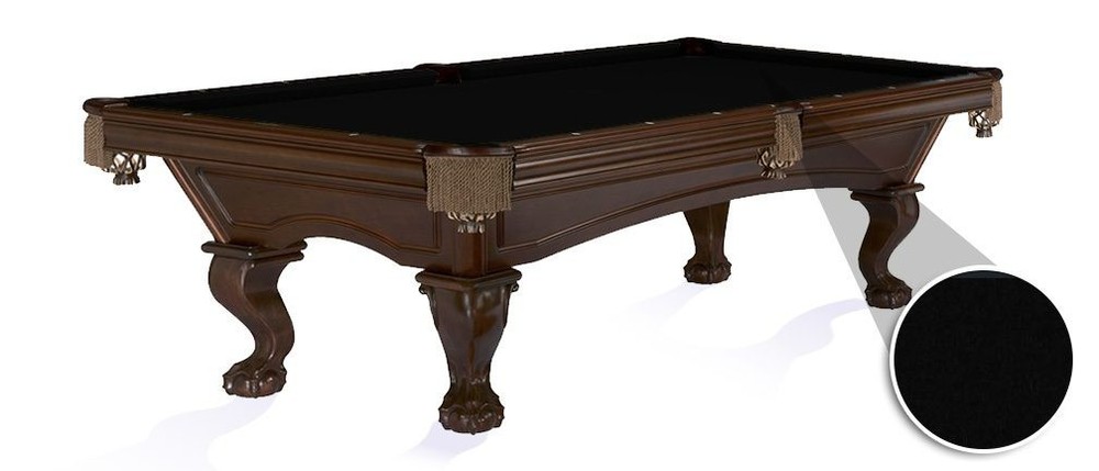 Championship Pool Table Cloth - Saturn - Black 9FT