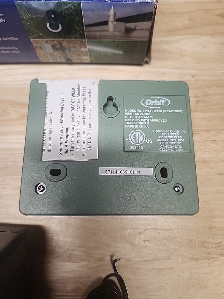 Orbit 57114 Water Master 4 Station Automatic Sprinkler System Timer Model