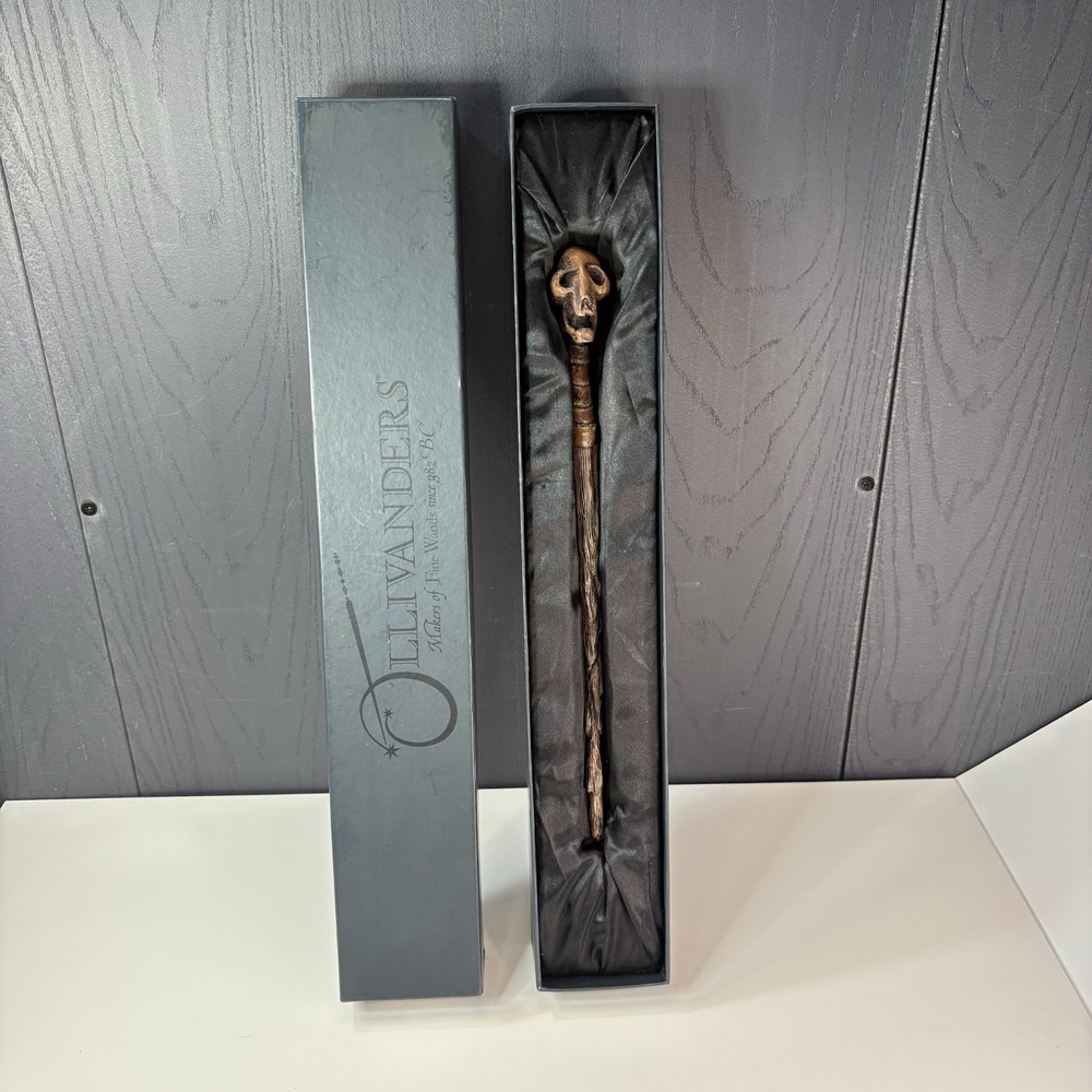 Harry Potter DEATHEATER Skull Wand Universal Studios Wizarding World Ollivanders