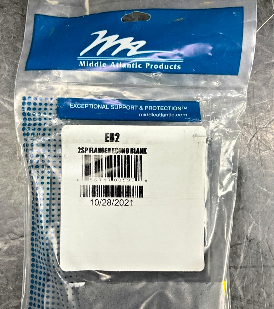 Middle Atlantic 2SP Flanged Blank Panel 1 pack EB2 ✅❤️️✅❤️️✅ BRAND NEW! SEALED!