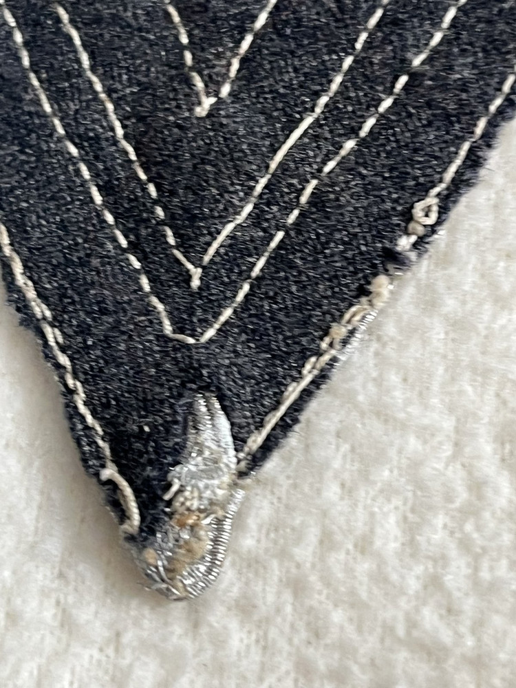 WW2 German Luftwaffe Sleeve Rank Patch Obergefreiter Wool Original Authentic