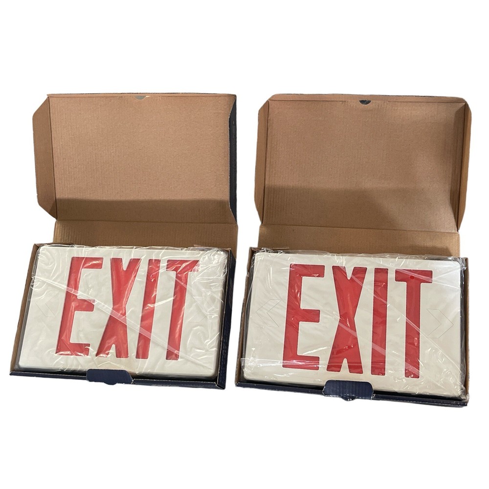 COMPACT SIZE LED EXIT SIGN (2 PACK)